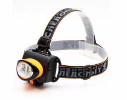 Фонарь налобный СИБИРСКИЙ СЛЕДОПЫТ-Люминофор 6 SMD LED 3хАА