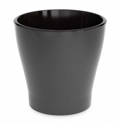 Горшок ЛЕЯ пластиковый графит 10л двойной