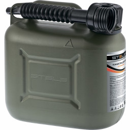 Канистра 10л пластиковая для ГСМ вертикальная усиленная Stels
