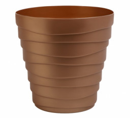 Кашпо Бархан пластиковый 2,25л золотой песок