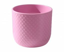 Кашпо Клевер пластиковое 4,5л Пионовый