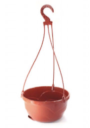 Кашпо пластиковое подвесное 4,7л Мальва терракот