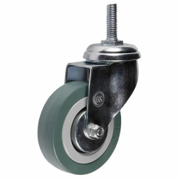 Колесная опора 75 мм аппаратная  поворотная