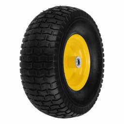 Колесо пневматическое 15/6.00-6 D 370 мм подш внут диам 6 мм длина оси 100 мм DENZEL