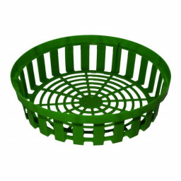 Корзина для луковичных круглая зеленая/терракот