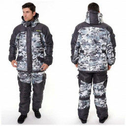 Костюм зимний ГОРНЫЙ -45 алова/таслан/белый Тритон