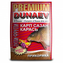 Прикормка DUNAEV-PREMIUM 1 кг Карп-Сазан Тутти-Фрутти