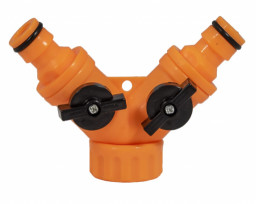 Разветвитель регулируемый 2-х канальный со штуцерами Вихрь