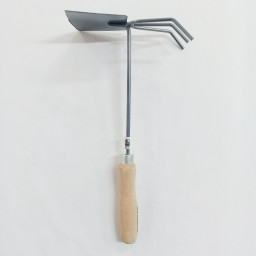 Рыхлитель 3+мотыжка комбинированная п/о деревянная ручка КРЕПЫЖ