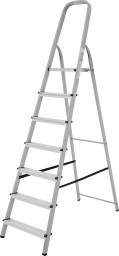 Стремянка стальная с алюминиевыми ступенями 7 ступени Новая Высота NV 1130