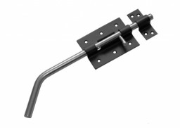 Засов гаражный ДОМАРТ ЗГ-300 d-13мм черный